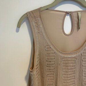 Paper Crane Sheer Beaded Tank